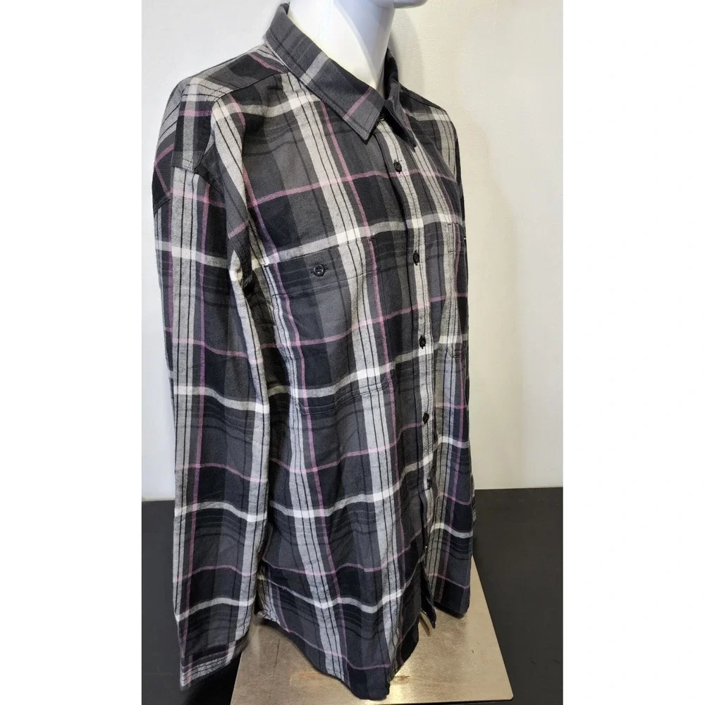 The North Face Men 2XL Arroyo Lightweight Flannel Long Sleeve Shirt Asphalt Grey